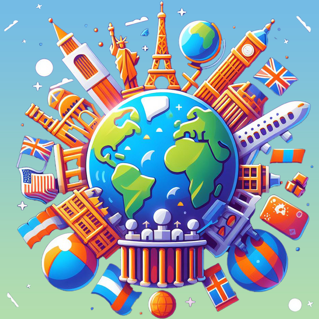 Geography Quiz: Trivia Games Logo